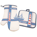 Kitchen Oven Mitt & Pot Holder Set